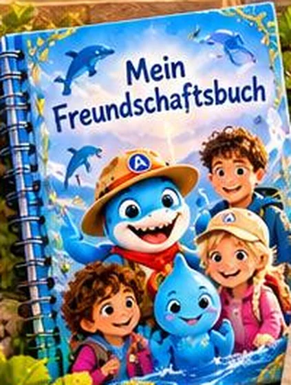 Freundschaftsbuch mit HaiDo-Motiv