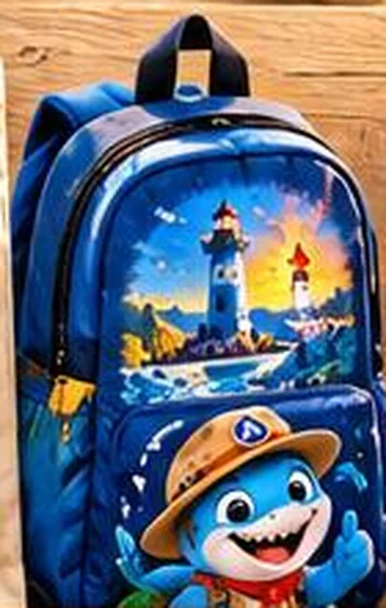 Kinderrucksack mit HaiDo-Motiv