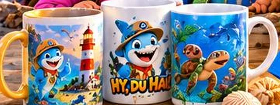 Tasse mit HaiDo-Motiv
